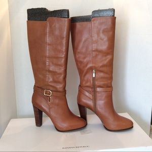 Banana Republic Shawna Boots Dark Amber Size 9.5